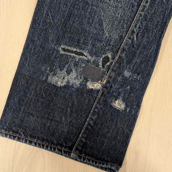DENIME Authentic Vintage distressed Japanese selvedge denim jeans - Picture 10 of 12